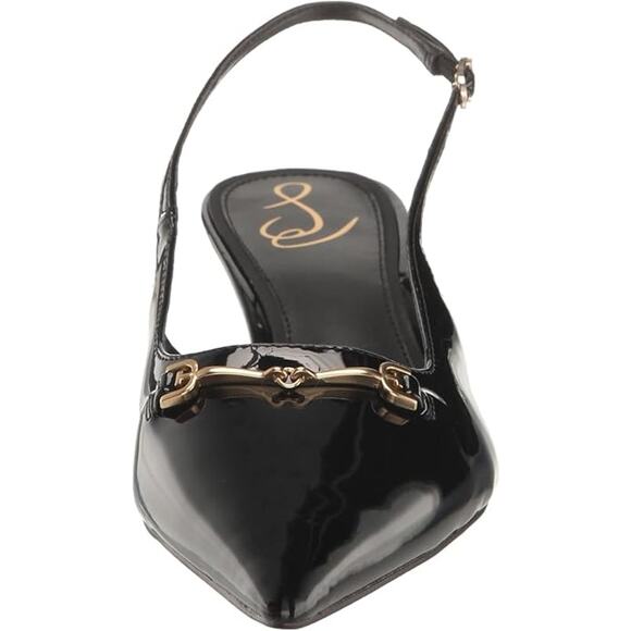 NWT Sam Edelman Womens Fitzgerald Pump ,Black Patent-Size 6 - Picture 6 of 7